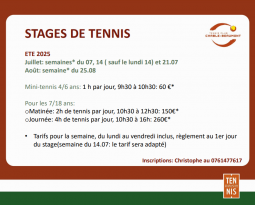 Stages été
